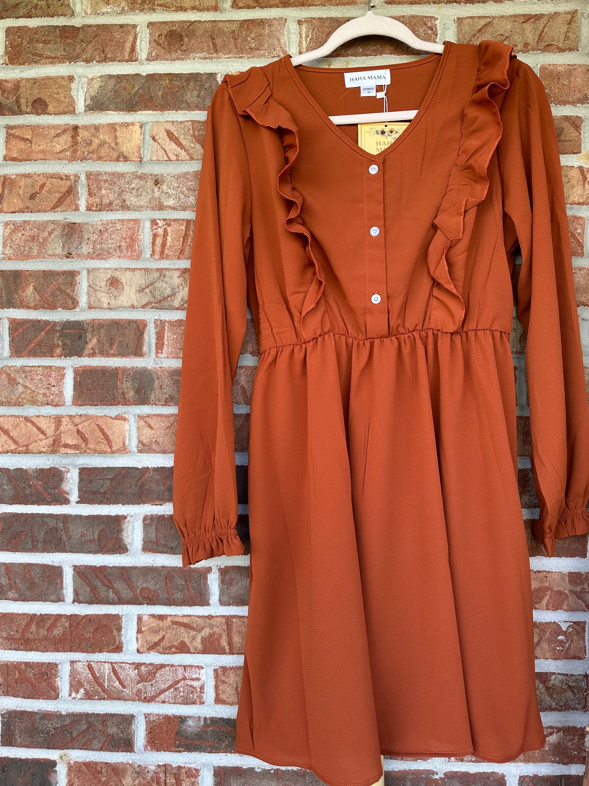 Burnt Orange Dress {Matching} – Emmie&Me Boutique Burnt Orange Dress {Matching} – Emmie&Me Boutique