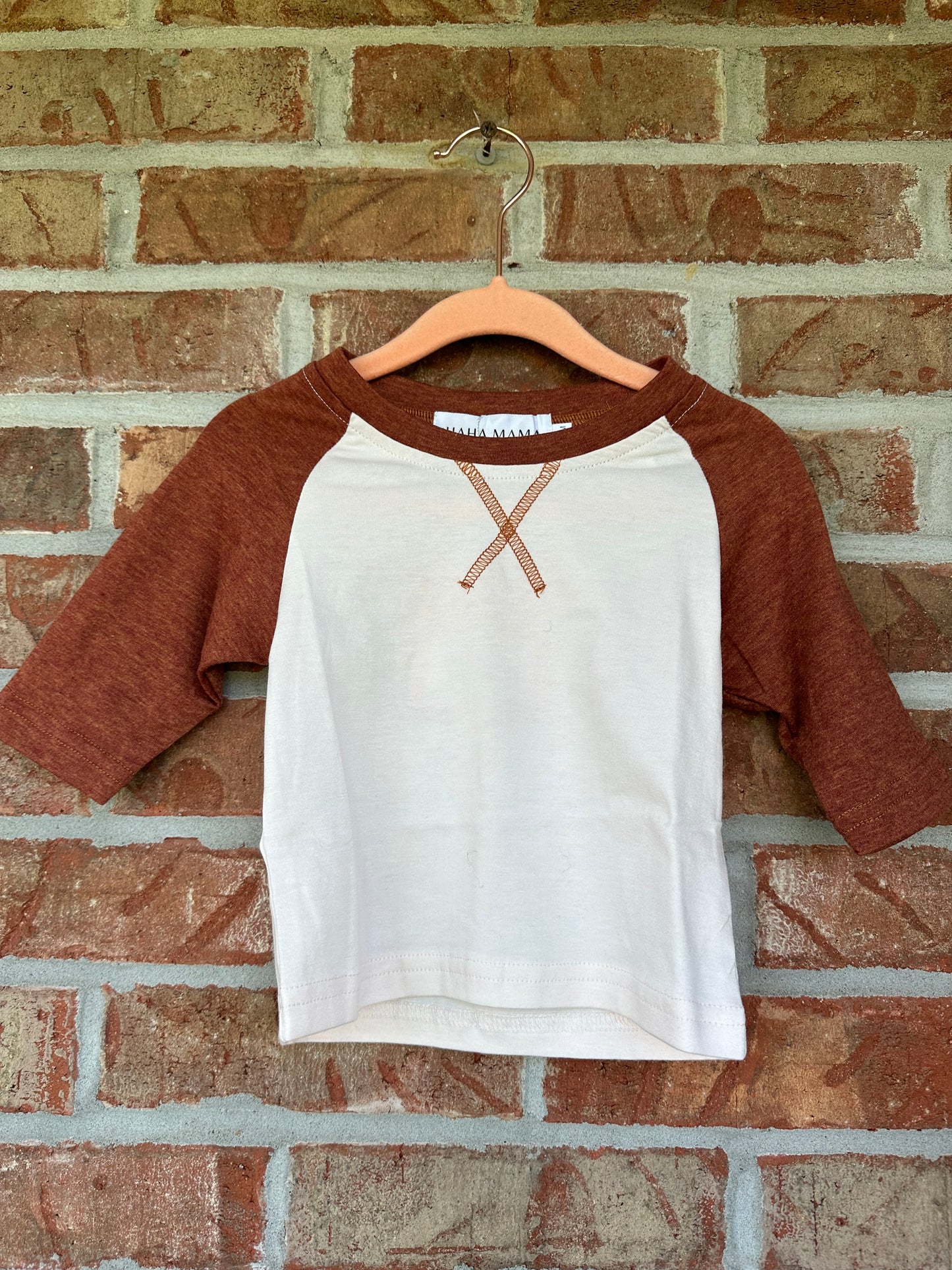 Burnt Orange Raglan {Matching}