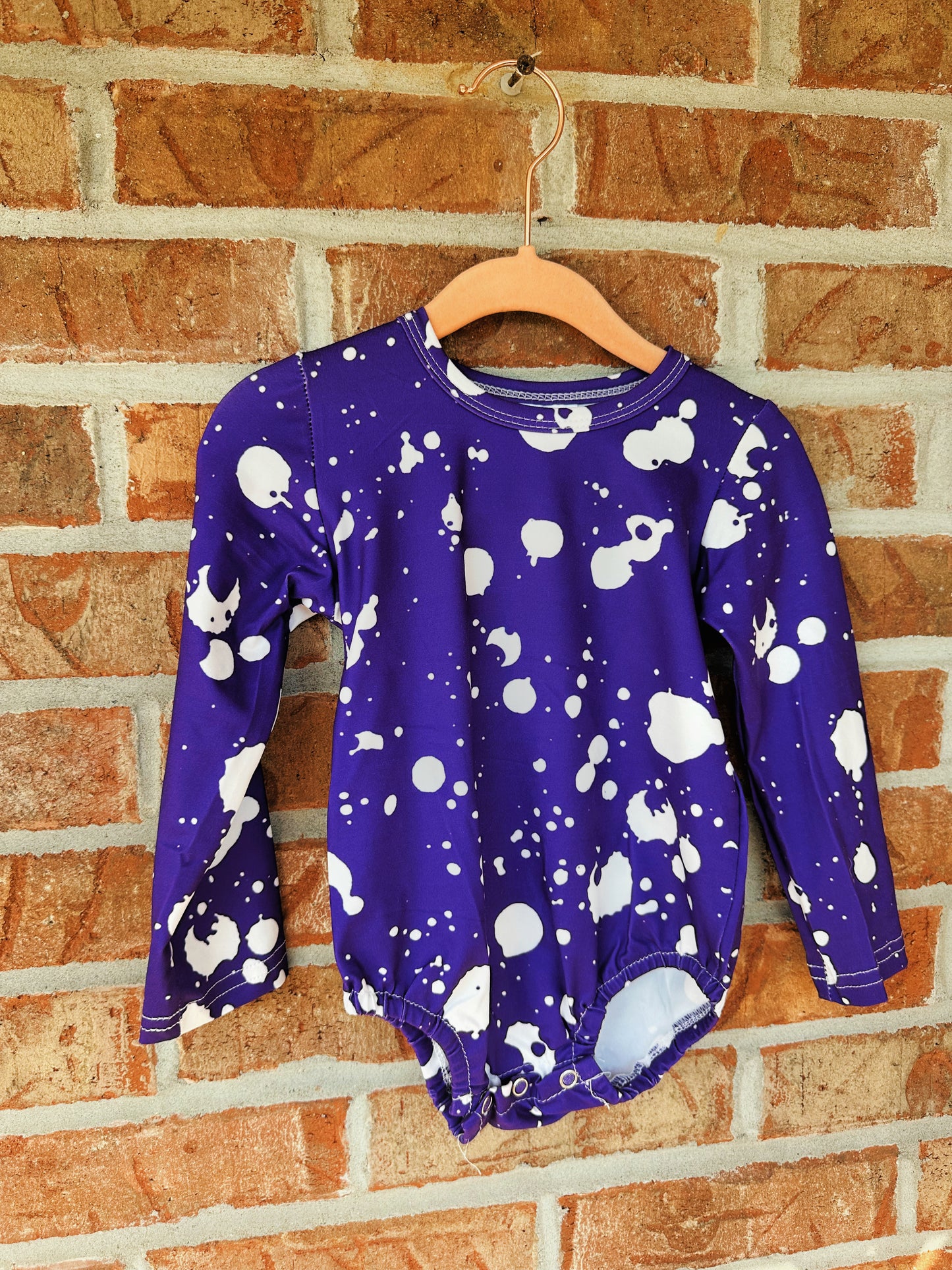 Purple Splatter Onesie